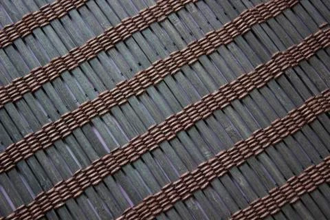 Wicker mat for table Stock-Fotos