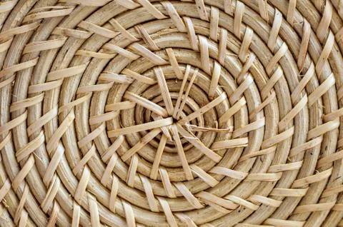 Wicker natural background. Stock Photos