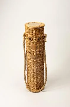 Wicker needle basket made by the master Foto stock