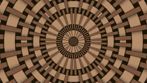 Wicker pattern. Colorful looping kaleidoscope sequence. Abstract motion graphics Stock Footage 85179450