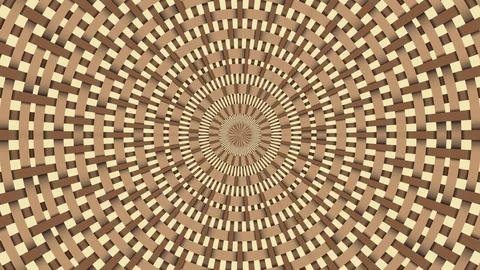Wicker pattern. Colorful looping kaleidoscope sequence. Abstract motion graphics Stock Footage 85180010
