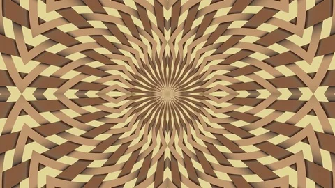 Wicker pattern. Colorful looping kaleidoscope sequence. Abstract motion graphics Stock Footage 85180473