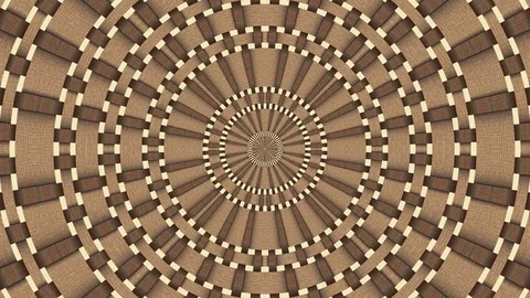 Wicker pattern. Colorful looping kaleidoscope sequence. Abstract motion graphics Stock Footage 85182102