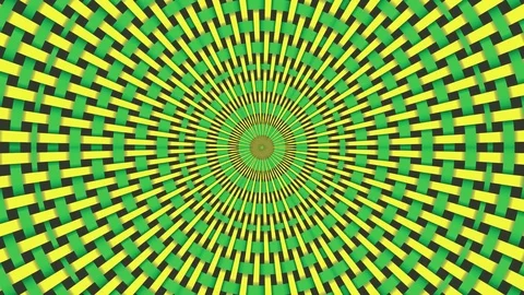 Wicker pattern. Colorful looping kaleidoscope sequence. Abstract motion graphics Stock Footage 85182601
