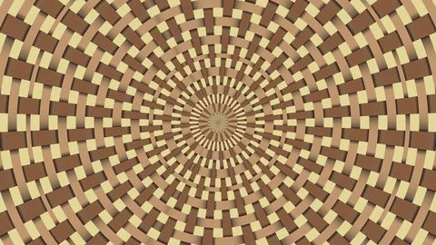 Wicker pattern. Colorful looping kaleidoscope sequence. Abstract motion graphics Stock Footage 85183702