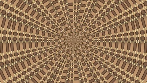Wicker pattern. Colorful looping kaleidoscope sequence. Abstract motion graphics Stock Footage 85184401