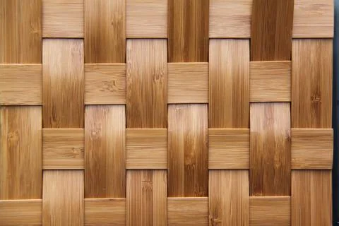 Wicker pattern made from bamboo Stock Photos
