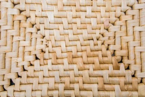 Wicker place mat background Stock Photos