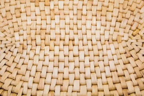 Wicker place mat background Stock Photos