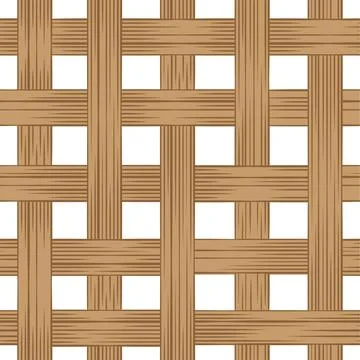 Wicker repeat texture seamles pattern basket straw Stock Illustration