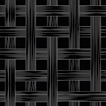 Wicker repeat texture seamles pattern basket straw Stock Illustration