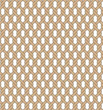 Wicker seamless pattern. Basket weave repeating texture. Stock Illustration