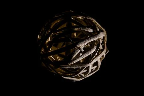 A wicker sphere Stock Photos