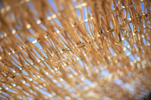 Wicker surface background texture Stock-Fotos