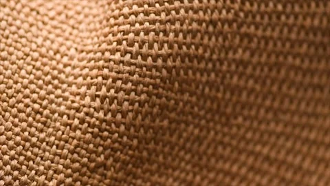 Wicker texture background, close up straw hat weave textile backdrop, top view Stock Footage 337415402