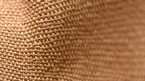 Wicker texture background, close up straw hat weave textile backdrop, top view Stock Footage 338285519