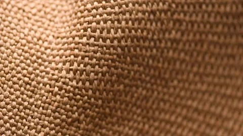 Wicker texture background, close up straw hat weave textile backdrop, top view Stock Footage 339314197