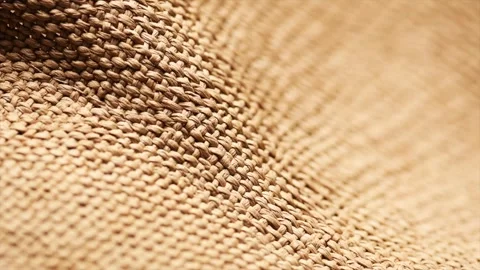 Wicker texture background, close up straw hat weave textile backdrop, top view Stock Footage 340076124