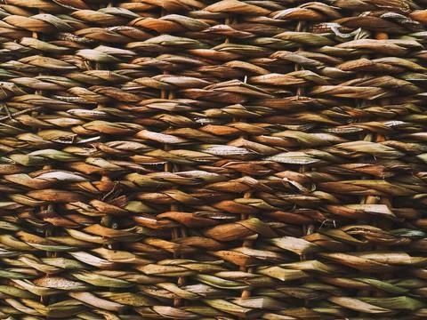 Wicker texture background, natural construction material and interior design Foto stock