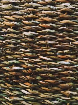 Wicker texture background, natural construction material and interior design Foto stock