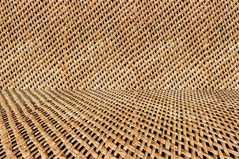 Wicker texture Perspective Stock Photos