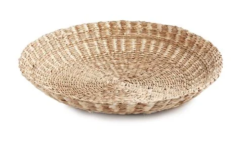 Wicker wall decor element isolated on white Stock Photos