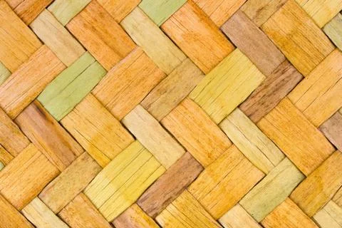 Wicker wood background Stock Photos