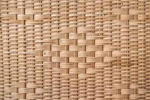 Wicker wood texture Stock Photos