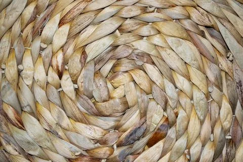 Wicker woven pattern for background or texture Stock Photos