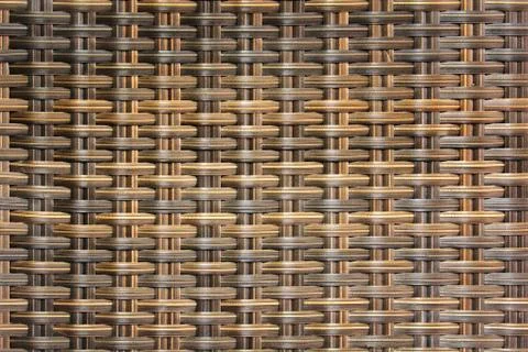 Wicker woven rattan pattern Stock Photos