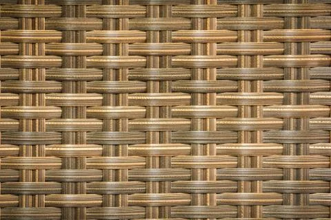 Wicker woven rattan pattern Stock Photos