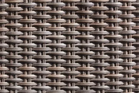 Wicker woven rattan pattern Stock Photos