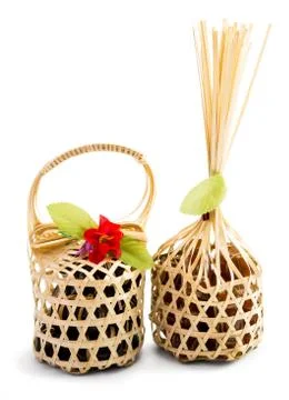 Wickerwork isolated Foto stock