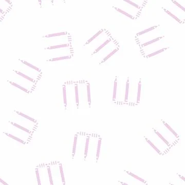 Wicket accessory glyph vector seamless pattern Stock Illustration