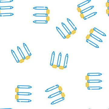 Wicket accessory vector seamless pattern Stock Illustration