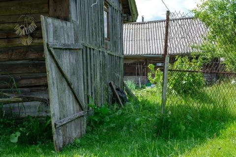 Wicket in a rustic garden. Stock Photos
