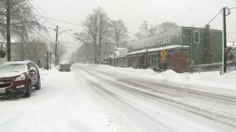 Wickford in winter Stock Footage 35297722