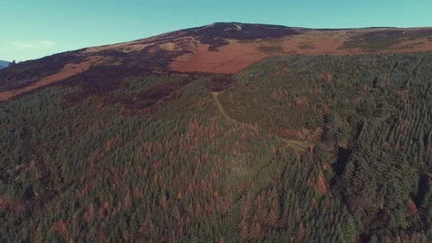 Wicklow Mountains.Sunset light. Stock Footage 99088367