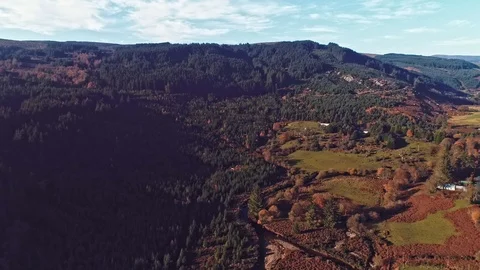 Wicklow Mountains.Sunset light. Stock Footage 99091704
