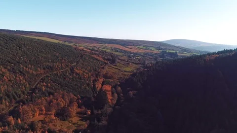 Wicklow Mountains.Sunset light. 스톡 동영상 99091995