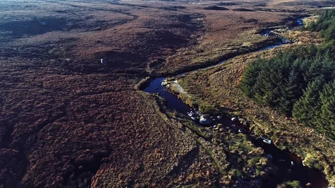 Wicklow Mountains.Sunset light. Stock Footage 99092151