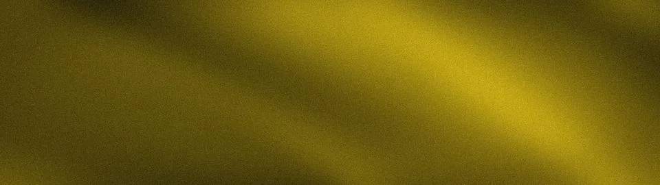 Wide abstract grainy gradient background with yellow gold and dark olive blur Stock Illustration
