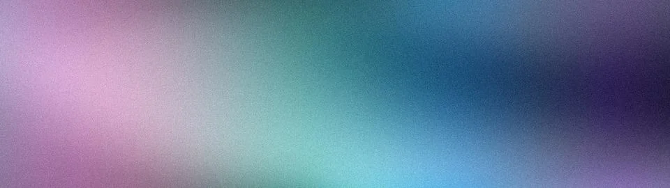 Wide abstract grainy gradient background with purple, blue, and teal vertic.. Illustration