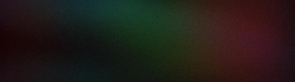 Wide abstract grainy gradient background with dark green, red, and black ve.. Stock Illustration