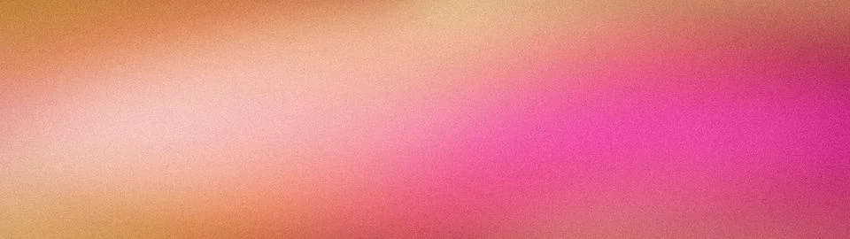 Wide abstract grainy gradient background with pink peach beige soft blur te.. Stock Illustration