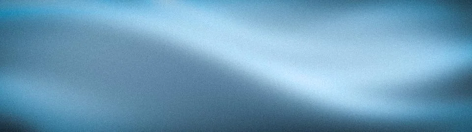 Wide abstract grainy gradient background in elegant blue grey and silver tone Stock Illustration