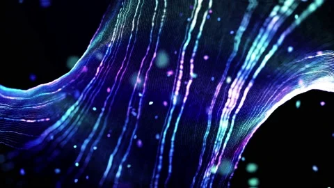 Wide Abstract Laser Light inside Fluid Stock Footage 144271024