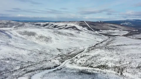Wide of the Alaska Pipeline 動画素材 294425856