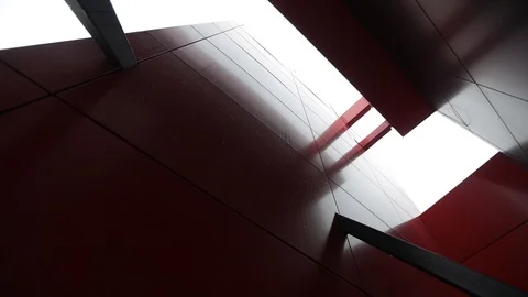 Wide angle abstract background view of steel Stock Footage 127419789