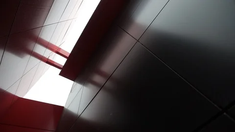 Wide angle abstract background view of steel Stock Footage 127419819